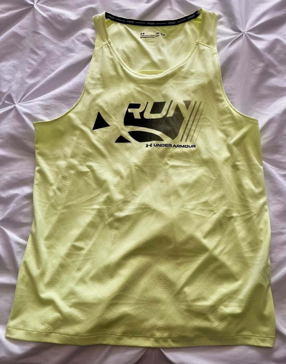 Under Armour Tank Top Mens M Neon Yellow